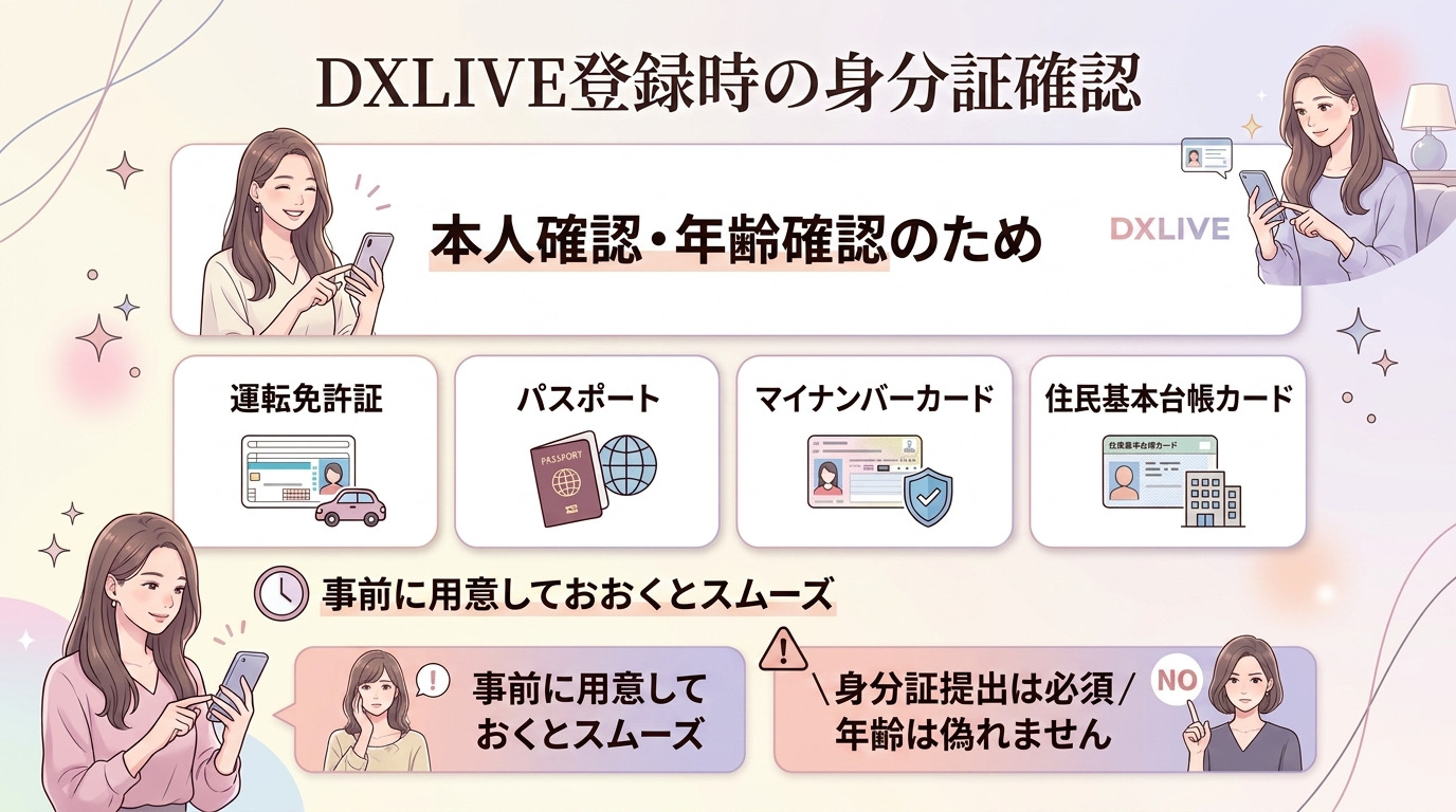 年齢確認のための身分証明書