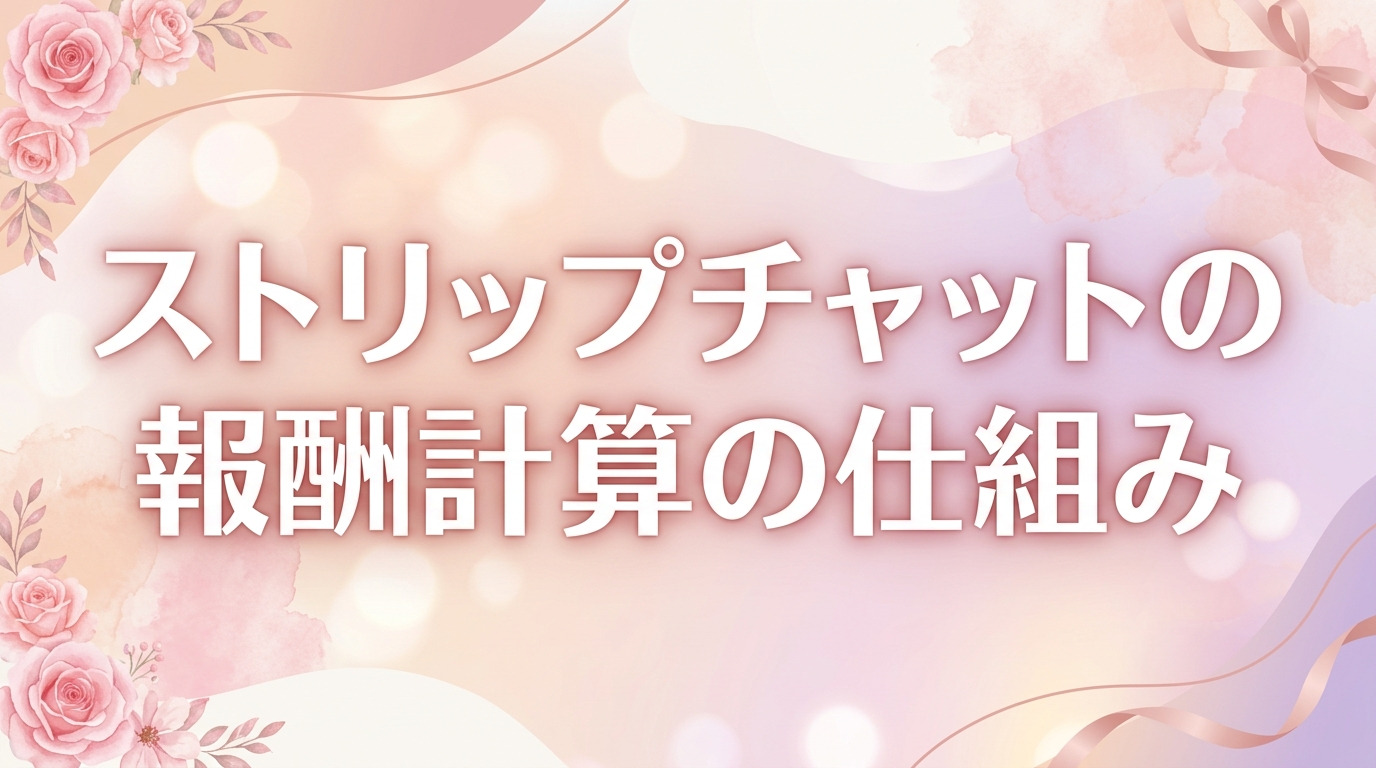 ストリップチャットの報酬計算の仕組み (2)