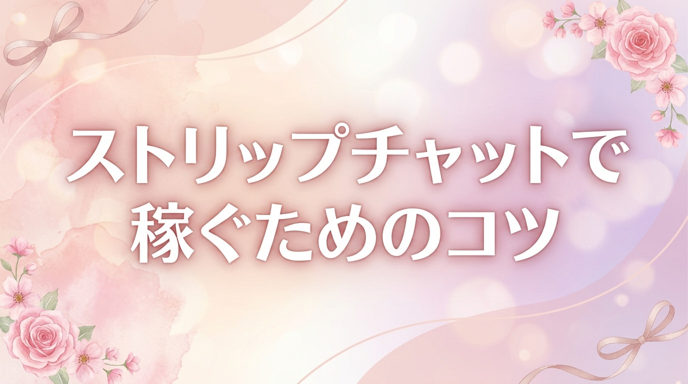 ストリップチャットで稼ぐための5つのコツ