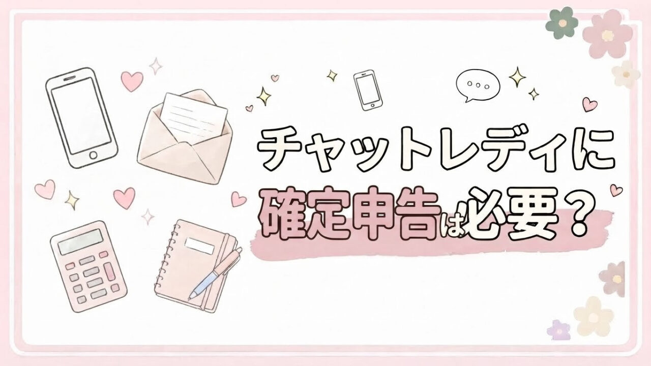 メールレディに確定申告は必要?税金・経費・会社バレ対策をわかりやすく解説