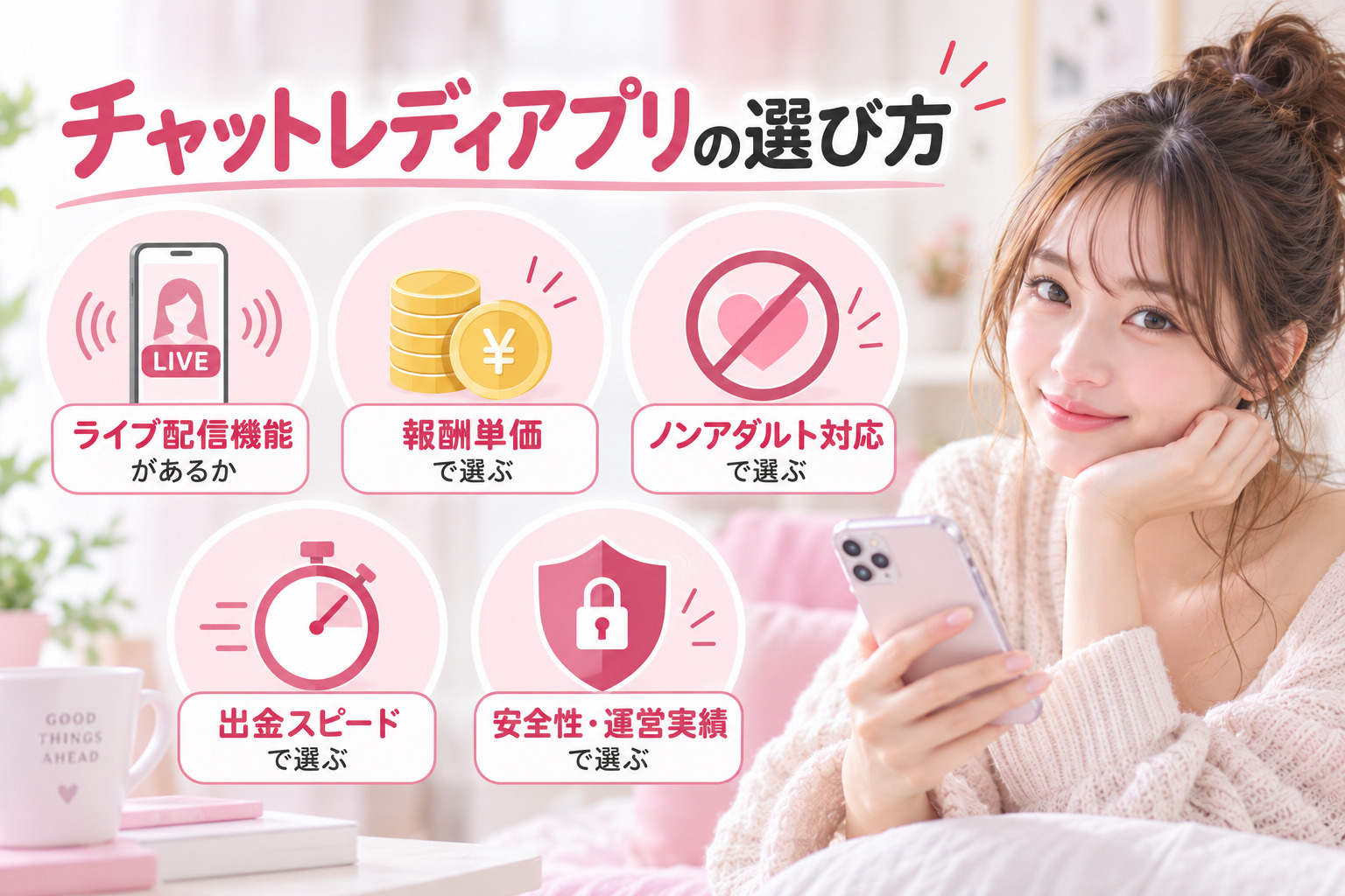チャットレディアプリの選び方